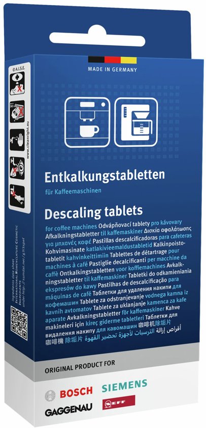Coffeeano 50x Ontkalkingstabletten XL Voor Volautomatische Koffiemachines En Koffiezetapparaten. Ontkalkingstabs Compatibel Met Jura Siemens Krups Bosch Miele Melitta Wmf En Nog Veel Meer
