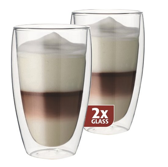 Maxxo latteglazen dubbelwanding - 400 ml