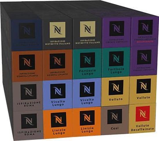 Nespresso Ontdekkingspakket pakket 200 Cups - 20 x 10 cups