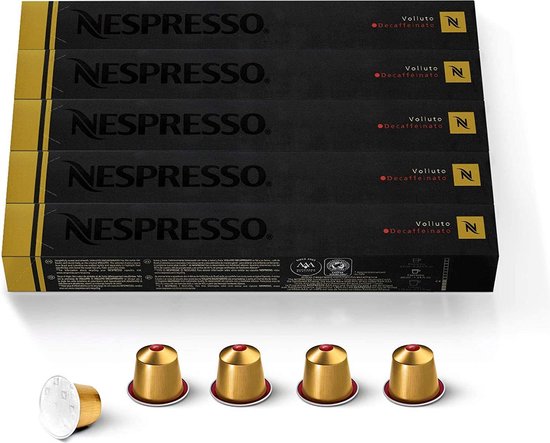 Nespresso Volluto Decaffeinato Cups - 5 x 10 Cups