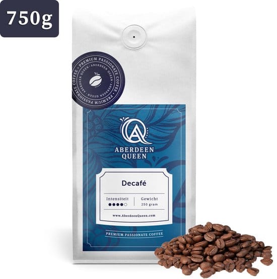 Aberdeen Queen - Decafé koffie - Bonen - 750 gram Aberdeen Queen - Decafé koffie - Bonen - 750 gram