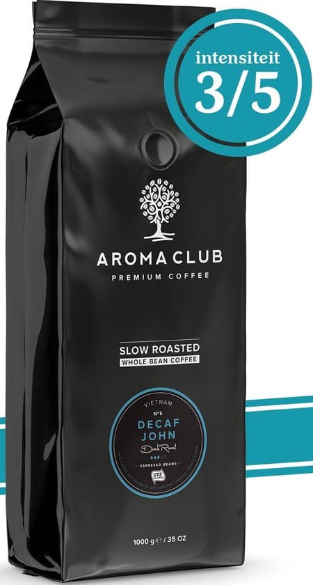 Aroma Club Decaf Koffiebonen 1KG Aroma Club Decaf Koffiebonen 1KG