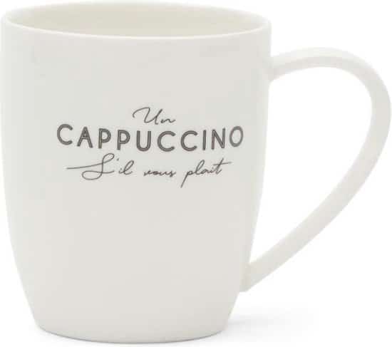 Rivièra Maison S'il Vous Plaît Cappuccino Mok Rivièra Maison S'il Vous Plaît Cappuccino Mok