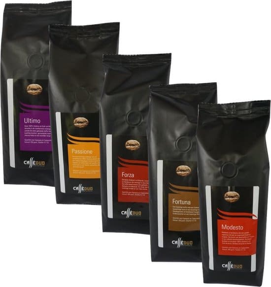 Caffè Duo Proefpakket Melanges Koffiebonen - 5 x 250 gram