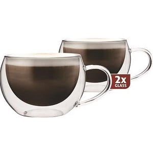 Maxxo Cappucinoglazen dubbelwandig