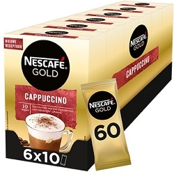 Nescafé Gold Cappuccino ongezoet oploskoffie Nescafé Gold Cappuccino ongezoet oploskoffie