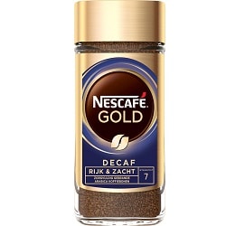 Nescafé Gold Decafé oploskoffie Nescafé Gold Decafé oploskoffie