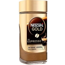 Nescafé Gold Espresso oploskoffie Nescafé Gold Espresso oploskoffie