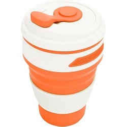24ME Oranje Koffiebeker to go Verkleinbare Beker 24ME Oranje Koffiebeker to go Verkleinbare Beker