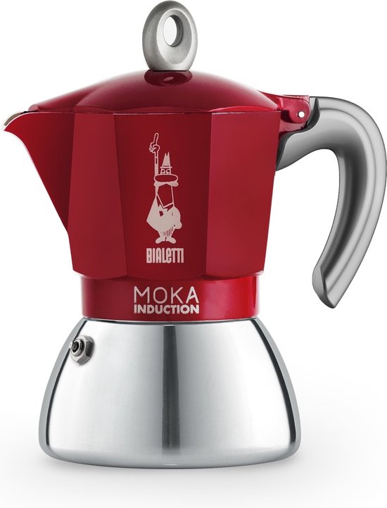 Bialetti Moka Induction Rood 6 kops