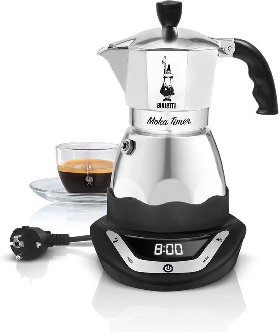 Bialetti Easy Timer Moka espressomaker - 3 kops