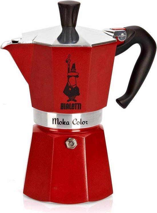 Bialetti Moka Express - 6 kops - Rood