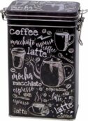 Koffiepads/koffiecups voorraadbus zwart - 19 cm